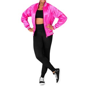 แจ็คเก็ตนักบินซาตินวินเทจสำหรับทุกเพศแขนยาวฤดูหนาวกันน้ำกันลมระบายอากาศมีซิปปรับแต่งได้เคลือบ - Product Image 3