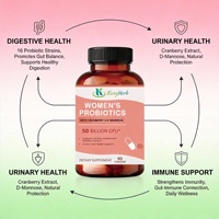 Capsules de probiotiques certifiées GMP pour femmes 500 mg/800 mg pour la santé intime et intestinale