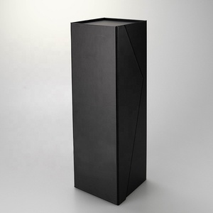 Foldable Square Paperboard <b>Box</b> With Die Cut Design <b>Black</b> And White Triangles Pattern For Packaging - Product Image 2