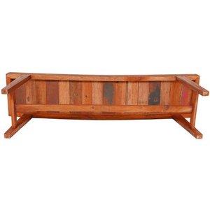 Klicky Banc en bois massif recyclé de style moderne et antique multicolore pour l'intérieur et l'extérieur pour les parcs, les patios et les jardins - Product Image 6