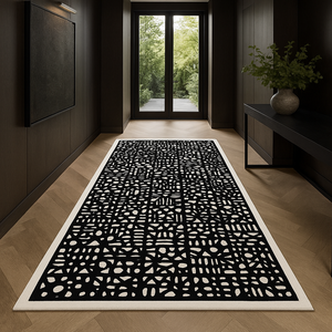 Tapis de salon de grande taille de bonne qualité, en laine tuftée à la main, antidérapant, à poils longs, pour enfants, à boucles coupées, écologique, design moderne - Product Image 6