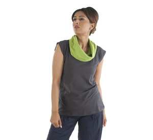 Vestido de tela tejida de algodón orgánico Diseño de Capucha ligera Cuello de manga de dos colores Cintura natural Ecológico Lavable-Disponible - Product Image 1