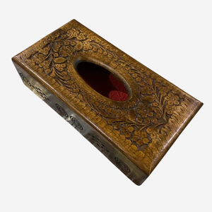 Caja de almacenamiento de servilletas de mesa al por mayor elegante caja de pañuelos de madera soporte dispensador de servilletas de madera maciza Premium para el hogar y la Oficina - Product Image 4