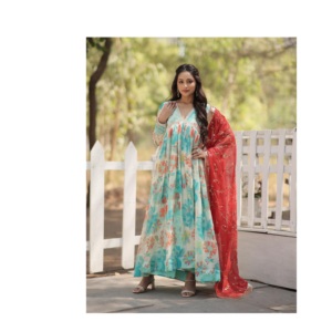 Robe en soie russe de qualité d'exportation pour les femmes élégante robe de mariée longue robe de soirée et robe de soirée Collection de mode - Product Image 1