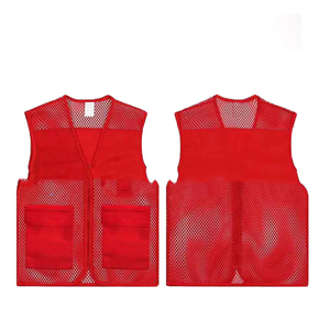 Chaleco DE SEGURIDAD DE chaqueta de trabajo de alta calidad Chalecos reflectantes de malla azul con bolsillo - Product Image 5