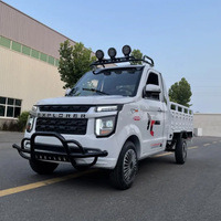 Mini véhicule électrique à quatre roues de fabrication chinoise, 60V, haute puissance, 2026 RWD - Transmission automatique, sièges en cuir et intérieur lumineux, pick-up