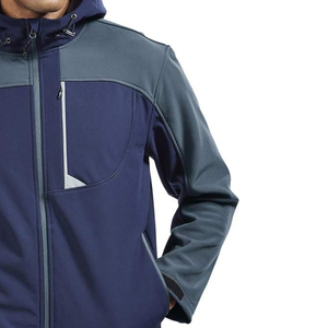 Custom Logo Men's Winter Softshell Jacket Windproof Waterproof Soft Shell <b>Coat</b> for Camp Hiking Zipper Closure Reversible Feature - Product Image 4