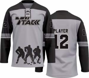 Camiseta de hockey sobre hielo de poliéster 100% de alta calidad personalizada, servicio OEM para diseños de sublimación de jugadores de hockey - Product Image 3