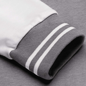 Veste universitaire taille plus en laine/cuir personnalisée OEM pour hommes respirant manches longues logo brodé col en V haut Streetwear pour - Product Image 6