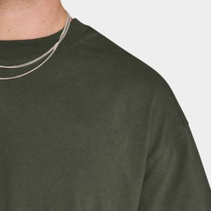 Nueva Camiseta Hip Hop 2025 100% Algodón para Hombre, Impresión Digital Personalizada con Logotipo, Corte Holgado, Color Sólido, Transpirable - Product Image 5