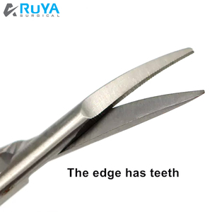 Ciseaux chirurgicaux droits et courbes en acier inoxydable, instruments médicaux dentaires, instruments ophtalmiques Ruya - Product Image 6