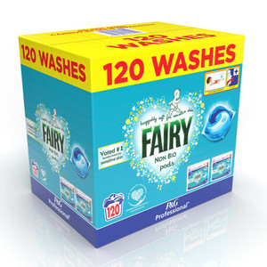 Capsules de lavage Fairy Non Bio Pods, nettoyage extraordinaire, 120 lavages - Product Image 1