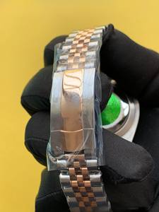 Style élégant cadran noir en acier inoxydable fabriqué mécanique mouvement automatique montre-bracelet mode vêtements de luxe de l'Inde - Product Image 3