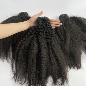 Vente en gros d'extensions de cheveux humains Kinky Straight Drop Shipping disponible - Product Image 4