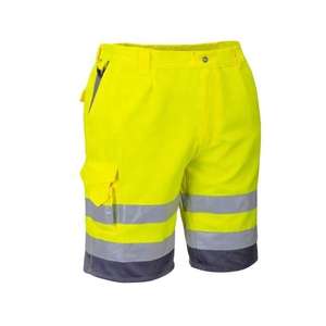 Hot Selling Solid Quick Dry Hi Vis Reflective <b>Work</b> <b>Shorts</b> Safety Cargo <b>Shorts</b> for <b>Men</b> in Factory Prices - Product Image 4