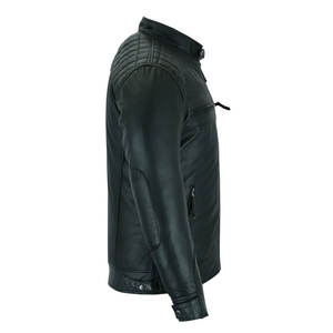 Chaqueta de cuero de lona de calle alta de invierno de alta calidad para hombres Logotipo personalizado Tallas grandes Impermeable y transpirable - Product Image 6