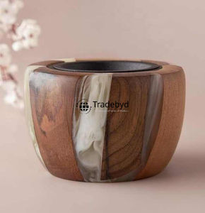 Quemador de Incienso Bakhoor de Madera de Primera Calidad Clásico de Tradebyd, Difusor de Incienso Árabe Hecho a Mano para un Ambiente Espiritual en el Hogar, para Todas las Estaciones - Product Image 1