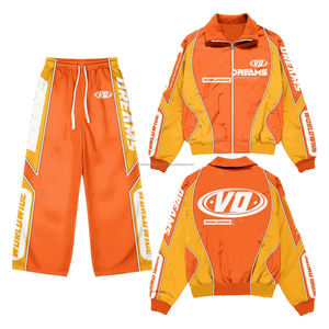 Chaqueta Cortavientos Personalizada de Alta Gama, Conjuntos Deportivos al por Mayor para Hombre, con Cierre, de Dos Piezas, Forro Polar de Algodón para Invierno, Estilo Urbano para Exteriores - Product Image 5