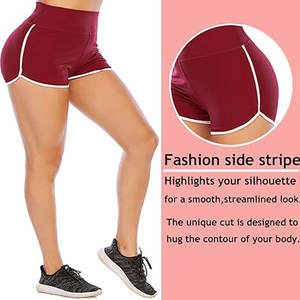 Pantalones cortos transpirables de verano con logotipo personalizado para mujer, pantalones cortos básicos cómodos de OEM al por mayor para mujer, estilo Sexy para ocasiones de yoga - Product Image 3