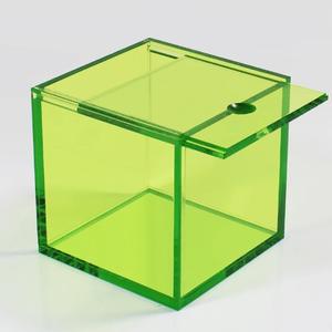 Boîte de rangement moderne et élégante en acrylique pour parfums, soins de la peau, produits de beauté et parfums. - Product Image 1