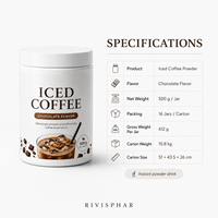 Poudre de protéines de café glacé à la L-Carnitine pour adultes |   Complément alimentaire pour booster l'énergie et la gestion du poids, faible en sucre et en matières grasses, soutien immunitaire