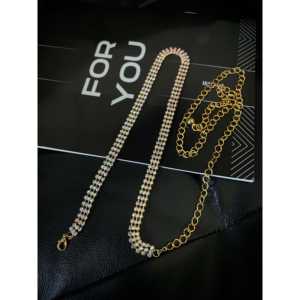 เข็มขัดโลหะประดับทองสำหรับผู้หญิง ดีไซน์โซ่เพื่อเป็นเครื่องประดับที่มีสไตล์ - Product Image 1