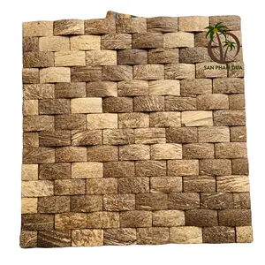 NATÜRLICHE COCONUT SHELL PANELS/ COCONUT SHELL WALL PANEL HEISSER TREND VON COCO - ECO VIETNAM