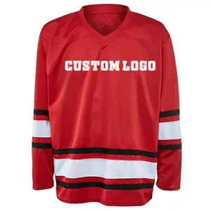 Jersey de Hockey sobre Hielo Personalizado de Alta Calidad con Bordado, Diseña Tu Propio Uniforme de Hockey, Poliéster/Algodón, Secado Rápido, Transpirable - Product Image 3