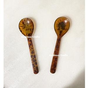 ชุดช้อนส้อมสลัดลายเต่าเรซิ่น ดีไซน์โดดเด่น ขายดี ชุดช้อนส้อมเรซิ่นคุณภาพสูง ปลอดภัยสำหรับอาหาร - Product Image 2