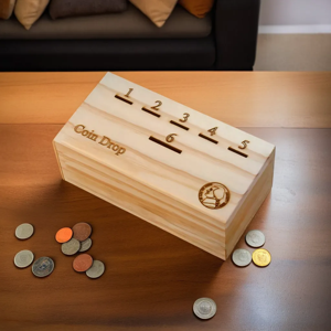 High Quality Wood Coin <b>Drop</b> <b>Box</b> - Product Image 1