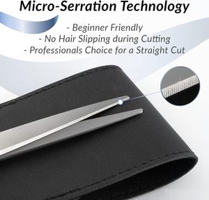 Top Line Pro Ciseaux de coupe de cheveux en acier inoxydable de 6 pouces Ciseaux droits extra pointus Logo personnalisé Beauté de coiffeur professionnel - Product Image 6