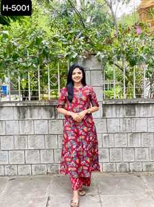 Las últimas mujeres Casual y Festival Magic Cotton Kurtis con Pent Set con precio bajo y talla grande disponible para vestido de mujer - Product Image 6