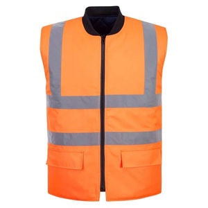 Chaleco de Trabajo de Poliéster de Alta Calidad al por Mayor, Reflectante, Fluorescente, para Exteriores, Ropa de Trabajo de Seguridad - Product Image 3