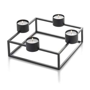 Wholesale Factory Price Metal Candle Holder Black Powder Coted Finished Use in Home Living Room Center Table Candle Holder - Product Image 1