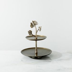 TQC Aluminum <b>Casted</b> 3-Tier <b>Hand</b> Engraved Eco-Friendly Round Cake Stand Dishwasher Safe Reasonable Low Price Commonly Used Hotels - Product Image 4