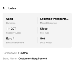 Best Quality!! High Power 10 Wheeler Prime Mover 6x4 Tractor Unit Diesel Heavy <b>Truck</b> For Container And Freight Haulage - Product Image 6
