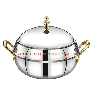 Casserole ronde en acier inoxydable faite à la main en gros et fournisseurs ronde - Product Image 2