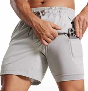 Men's Workout <b>Shorts</b> <b>Zipper</b> <b>Pockets</b> 5 Inch Plus Size Sports <b>Shorts</b> QUICK DRY Breathable Man 2 in 1 Running Gym <b>Shorts</b> for Men - Product Image 3