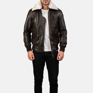 Chaqueta de moda con acabado impecable y tacto de cuero suave, chaqueta informal de calle para hombre, chaqueta de aspecto premium - Product Image 1