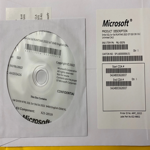 MS SQL Server 2022 Standard DVD ชุดเต็ม พร้อมการเปิดใช้งานออนไลน์แบบตลอดชีพ 16 คอร์ ลิขสิทธิ์ OEM ระดับโลก พร้อมการสนับสนุน มีสินค้าในสต็อก - Product Image 6