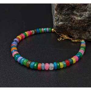 Multi-Color 18K Gold Filled Ethiopian <b>Opal</b> <b>Bracelet</b> Disco <b>Opal</b> Beaded Bangles with Diamond Pearl Alloy Material for Parties - Product Image 4
