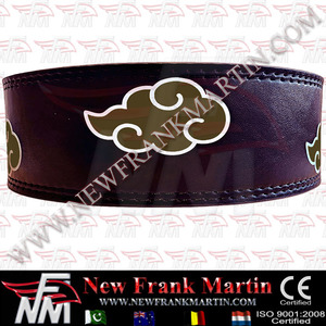 Nfm เข็มขัดยกน้ำหนักออกกำลังกายแบบปรับแต่งได้สำหรับเด็ก akatsuki ลายเมฆหนังวัวสำหรับฝึกออกกำลังกาย - Product Image 6