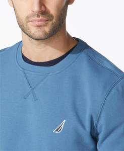 Streetwear Oversized <b>Men</b> <b>Sweatshirt</b> Heavy Cotton Crew Neck Pullover Drop Shoulder Custom Logo Design - Product Image 5