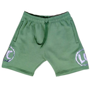 Vente en gros de shorts de jogging en coton éponge français épais pour hommes, short de survêtement en polaire tricoté Streetwear vierge avec cordon de serrage respirant - Product Image 6