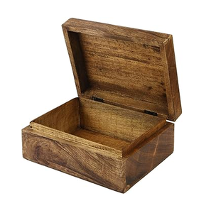 Boîte à bijoux en bois design forme carrée meilleure qualité Bracelet fabriqué à la main boîte à pendentif produit de vente chaud - Product Image 4