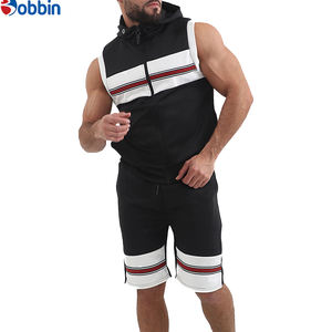 Nouveauté, ensembles de survêtement pour hommes en grande taille personnalisés, ensembles de survêtement à manches courtes, vêtements de sport, ensemble décontracté d'été - Product Image 3