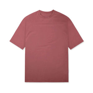 T-shirt d'été à manches courtes et col rond de haute qualité pour hommes, décontracté, 100% coton, haut tendance, couleur unie, respirant, jersey de soie - Product Image 2