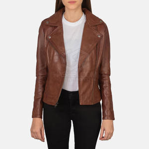 Veste en cuir pour femmes de haute qualité doux imprimé tricoté hiver automne Polyester respirant avec fermeture éclair approvisionnement direct d'usine - Product Image 1