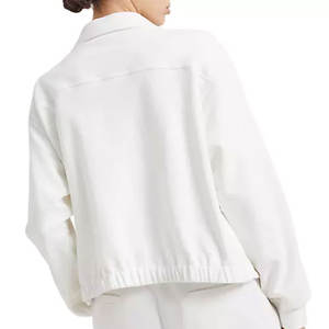 Designs uniques, vente chaude, logo personnalisé, sweat-shirts à capuche zippés décontractés pour femmes, effet délavé, tissu épais, haute qualité - Product Image 2