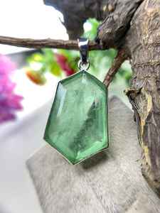 สร้อยคออเมทิสต์สเตอร์ลิงเงินสเตอร์ลิงพร้อมจี้อาร์ตเดคโคพร้อมจี้อัญมณีสำหรับงานแต่งงานของผู้หญิงและงานเลี้ยงของขวัญ - Product Image 3